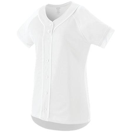 Ladies Winner Jersey White/white Softball