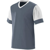 Camiseta Lightning para jóvenes Graphite / white Single Soccer & Shorts