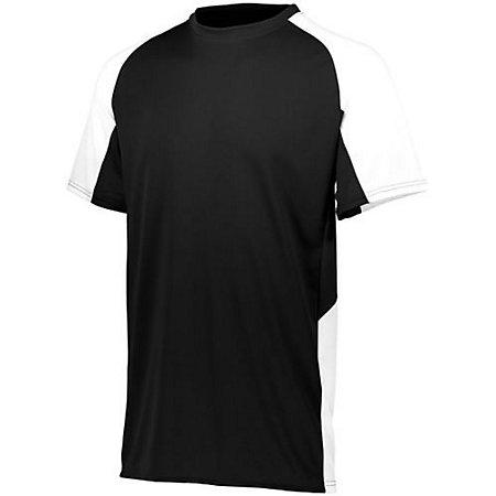 Camiseta de fútbol juvenil Cutter Jersey negro / blanco Single Soccer & Shorts