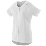 Girls Winner Jersey White/white Softball