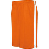 Youth Competition Reversible Shorts Orange/white Basketball Single Jersey &