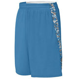 Pantalones cortos reversibles Hook Shot para jóvenes Columbia Blue / Columbia Blue Digi Basketball Single Jersey &