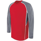 Youth Long Sleeve Evolution Scarlet/graphite/white Single Soccer Jersey & Shorts