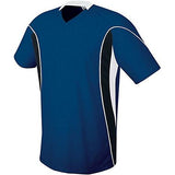Camiseta de fútbol Helix para jóvenes Azul marino / negro / blanco Single & Shorts