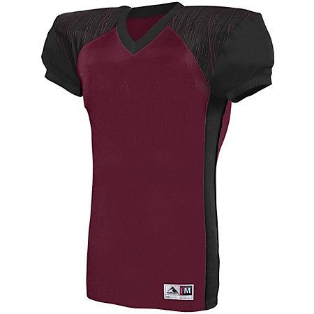 Zone Play Jersey Maroon/black/maroon Print Adult Football