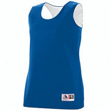 Ladies Reversible Wicking Tank Royal/white Basketball Single Jersey & Shorts