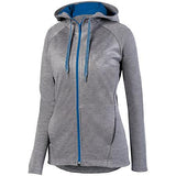 Ladies Zoe Tonal Heather Full Zip Hoodie Graphite/royal Basketball Single Jersey & Shorts