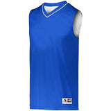Reversible Two Color Jersey Royal/white Adult Basketball Single & Shorts