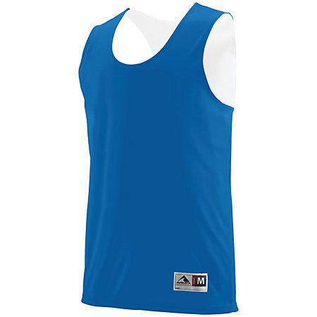 Youth Reversible Wicking Tank Royal/white Basketball Single Jersey & Shorts