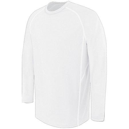 Camiseta y pantalones cortos de baloncesto de manga larga para adulto, escarlata / grafito / blanco
