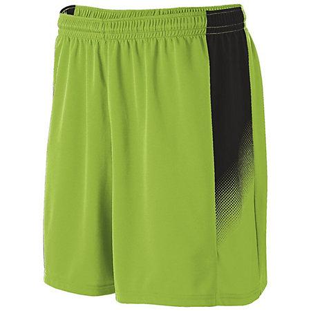 Youth Ionic Shorts Lime/black Single Soccer Jersey &