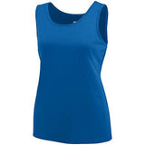 Ladies Training Tank Royal Basketball Single Jersey & Shorts