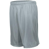 Longer Length Tricot Mesh Shorts Silver Adult Basketball Single Jersey &