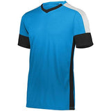 Camiseta de fútbol Wembley para jóvenes Power Blue / negro / blanco Single & Shorts