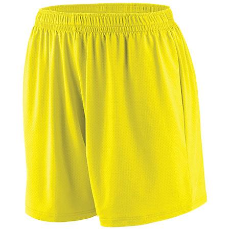 Ladies Inferno Shorts Power Yellow Softball