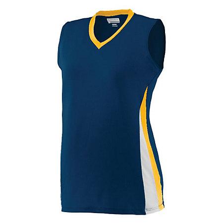 Ladies Tornado Jersey Navy/gold/white Softball
