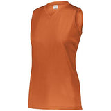 Ladies Sleeveless Wicking Attain Jersey Orange Softball