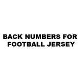 Numbers On The Back Of Football Jersey