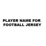 Player Names For Football Jersey
