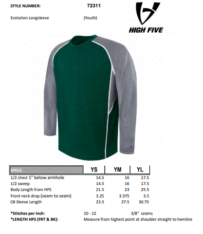Youth Long Sleeve Evolution Single Soccer Jersey & Shorts