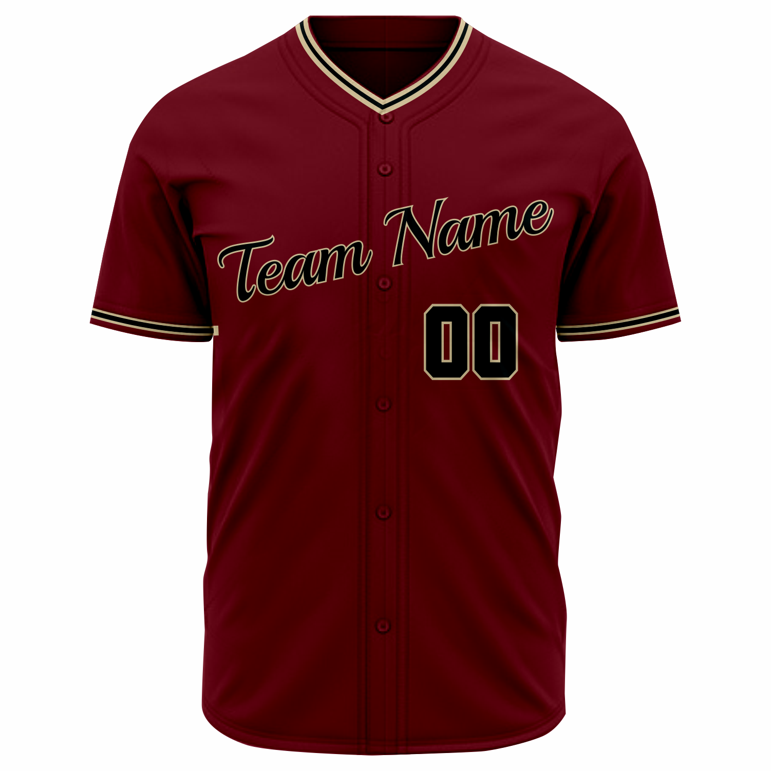 red and gold baseball jersey