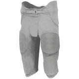 Youth Integrated 7-Piece Pad Pant Gridiron Silver Football