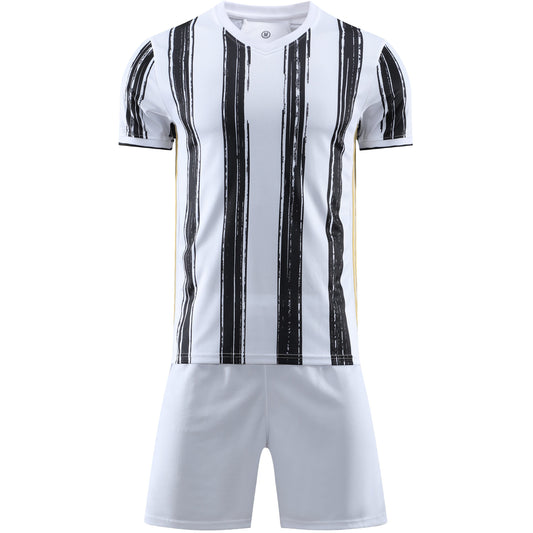 Juve White SS Youth Soccer Uniform Kit