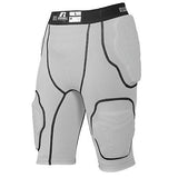 5-Pocket Integrated Girdle Gridiron Silver Adult Football