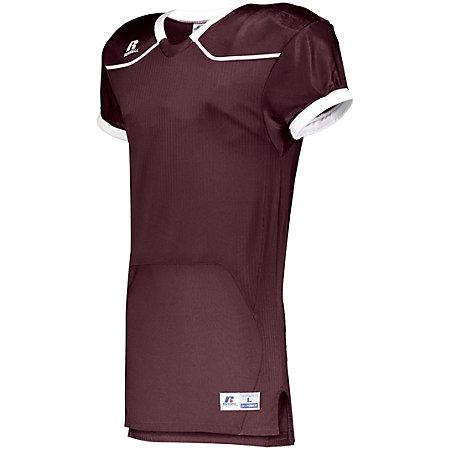 Color Block Game Jersey (Local) Maroon / white Adult Football