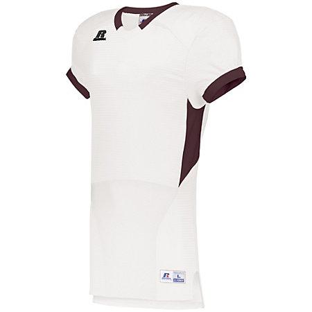 Color Block Game Jersey White/maroon Adult Football