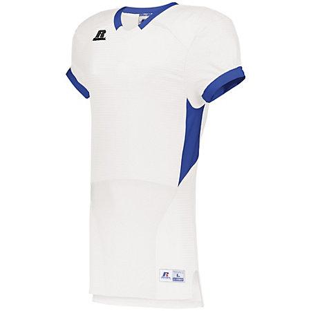 Color Block Game Jersey White/royal Adult Football