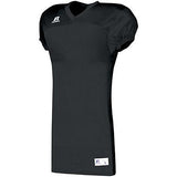 Youth Solid Jersey With Side Inserts Black Football