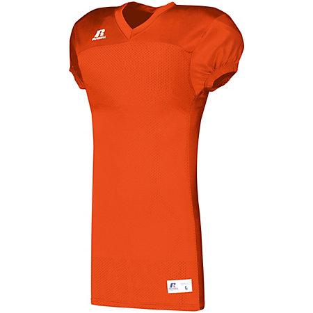 Camiseta sólida para jóvenes con inserciones laterales Fútbol naranja quemado