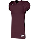 Solid Jersey With Side Inserts Maroon Adult Football