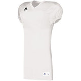 Jersey sólido con inserciones laterales Fútbol adulto blanco