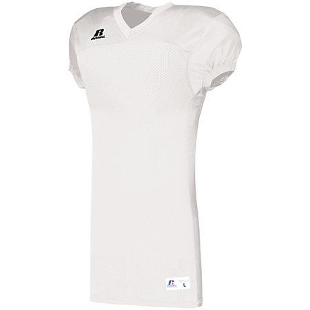 Jersey sólido para jóvenes con inserciones laterales Fútbol blanco