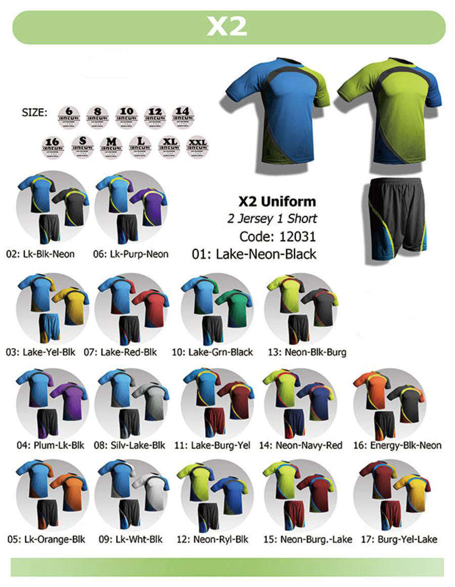 XTwo 2 Jerseys & 1 Short