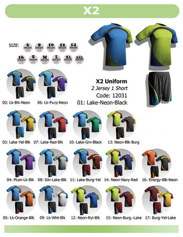 XTwo 2 Jerseys & 1 Short
