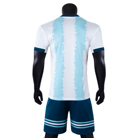 Albiceleste White Youth SB Soccer Uniform Kit
