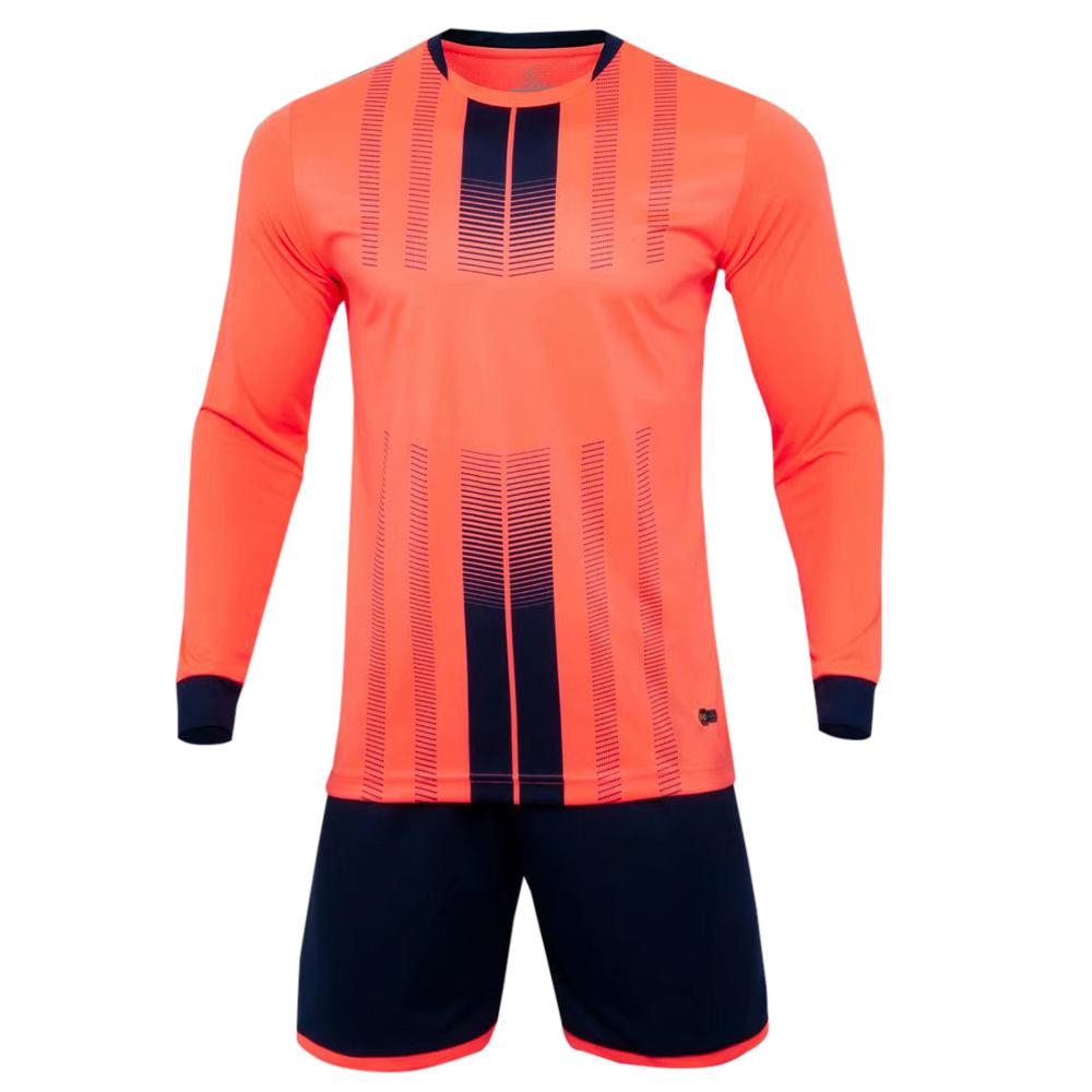 Naranja 198 Ls Uniformes de fútbol para adultos