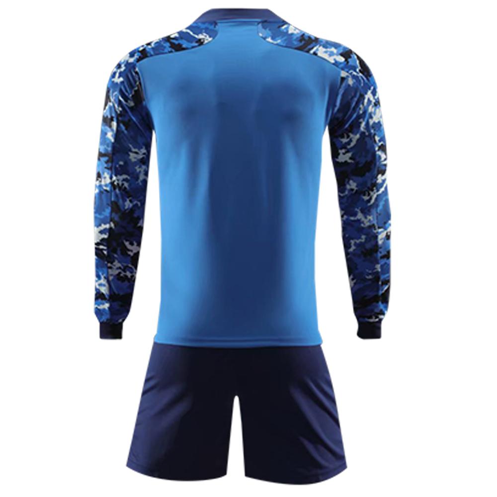 Camo Blue Ls Adult Soccer Uniforms