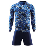Camo Blue Ls Adult Soccer Uniforms