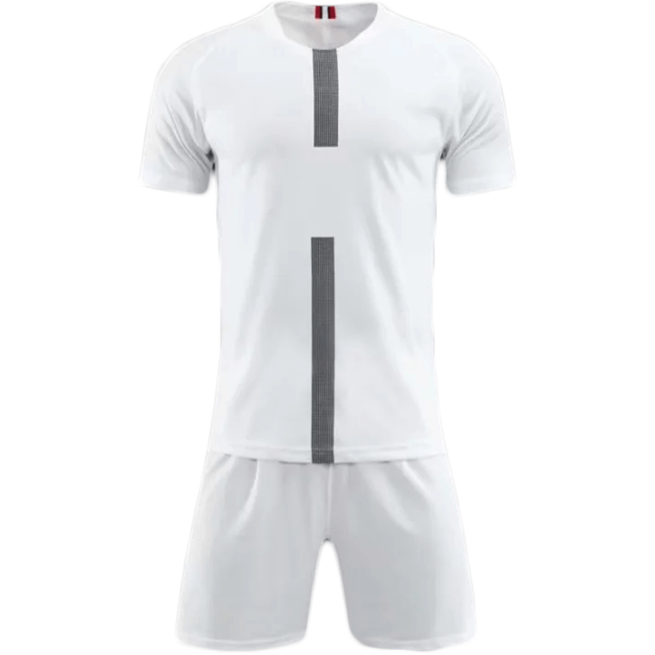 Pari White Ss Adult Soccer Uniforms